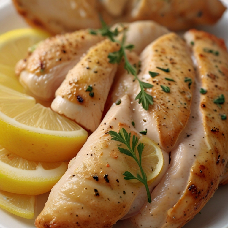 Crockpot Lemon Garlic Chicken